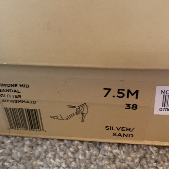 NORDSTROM Michael Kors Simone Sandal - glitter gold Size 7.5M - Picture 5 of 8